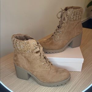 Tan Suede Ankle Boots